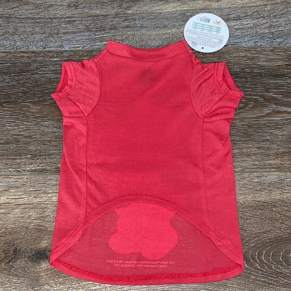 NWT💕Care Bear Cheer Bear Food is My Valentine Pizza Dog Shirt Size Small 🍕 - Picture 2 of 7